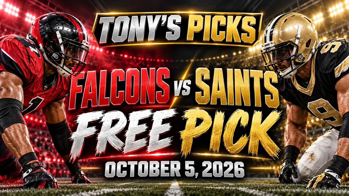 tonyspicks's tweet photo. 🏈 Falcons vs Saints — Week 4

🔥 Pick: OVER 48

Penix has given Atlanta’s offense a boost, while Shough and the Saints passing attack face a banged-up Falcons defense.

Both defenses enter short-handed.

✅ Falcons/Saints Over 48

#NFLPicks #Falcons #Saints #MNF https://t.co/tV5kE36bxH