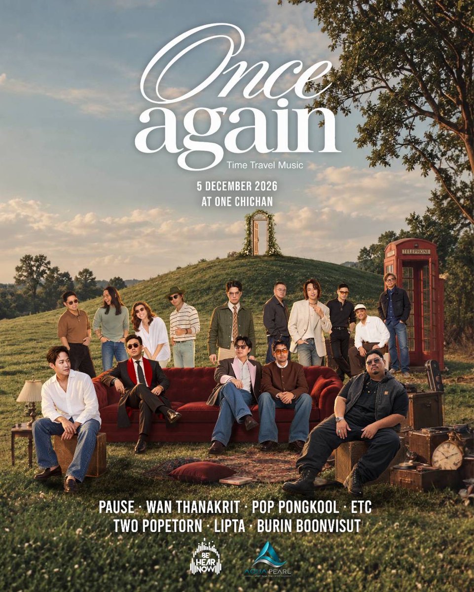 webstarupdate's tweet photo. “ONCE AGAIN” ครั้งแรกของเทศกาลดนตรีที่จะพาทุกคนย้อนสู่ “เพลงที่ไม่เคยลืม” ขนทัพ 7 ศิลปินตัวท็อป ชวนทุกคนร้องเพลงฮิตในความทรงจำด้วยกัน 5 ธ.ค.นี้
#OnceAgain #OnceAgainMusicFestiva #OneChichan #BeHearNow

บางครั้งเพลงหนึ่งเพลงไม่ได้เป็นเพียงเสียงดนตรี แต่เป็นเหมือน “ไทม์แมชชีนแห่งความทรงจำ” ที่พาเรากลับไปยังช่วงเวลาหนึ่งของชีวิต และครั้งนี้เสียงเพลงที่คุ้นเคยเหล่านั้นจะดังขึ้นอีกครั้ง ใน “ONCE AGAIN – TIME TRAVEL MUSIC FESTIVAL”  ครั้งแรกของเทศกาลดนตรีที่ชวนทุกคนย้อนกลับไปหาเพลงที่ไม่เคยลืม ซึ่งฝังอยู่ในช่วงเวลาสำคัญของชีวิต เพราะ ONCE AGAIN เชื่อว่า แม้เวลาจะผ่านไปนานแค่ไหน บางเพลงก็ยังคงอยู่กับเราเสมอ และรอให้เรากลับมาฟังมันอีกครั้ง ท่ามกลางบรรยากาศธรรมชาติสุดโรแมนติกของทะเลสาบและขุนเขา ในวันที่ 5 ธันวาคม 2569 ณ วัน ชีจรรย์ จังหวัดชลบุรี

โดยงานนี้เกิดจากความร่วมมือของผู้จัดมากความสามารถอย่าง BE HEAR NOW ผนึกกำลังกับ บริษัท AQUA PEARL จำกัด จับมือกันเนรมิตมิวสิคเฟสติวัลแห่งความทรงจำครั้งนี้ขึ้น ซึ่งขนทัพ 7 ศิลปินตัวท็อป เจ้าของบทเพลงที่อยู่ในความทรงจำของแฟนเพลงหลายยุค มารวมไว้บนเวทีเดียว ได้แก่ PAUSE, WAN THANAKRIT, POP PONGKOOL, ETC, TWO POPETORN, LIPTA และ BURIN BOONVISUT ที่ขนเพลงฮิตในอดีตซึ่งผูกพันกับเรื่องราวในชีวิต เพื่อมาร้องไปพร้อมกันอีกครั้ง พร้อมพิเศษสุดกับเซอร์ไพรส์ที่จะทำให้ทุกคนประทับใจอย่างแน่นอน

เตรียมตัวให้พร้อม แล้วมาสร้างความทรงจำบทใหม่ไปด้วยกัน ใน “ONCE AGAIN – TIME TRAVEL MUSIC FESTIVAL” วันที่ 5 ธันวาคม 2569 ณ วัน ชีจรรย์ จังหวัดชลบุรี โดยบัตร Early Bird ราคาสุดพิเศษเพียง 800 บาท (จากราคา 1,290 บาท) และ บัตร VIP ที่มาพร้อมสิทธิพิเศษสุดคุ้ม จำนวนจำกัดเพียง 100 ใบเท่านั้น จะเปิดจำหน่ายวันแรก  9 ตุลาคมนี้ เวลา 19.00 น. ทาง Zipevent (https://t.co/kgCrtaNkjo ) บอกเลยว่างานนี้ฟินกันถ้วนหน้าอย่างแน่นอน

สอบถามรายละเอียดการซื้อบัตรและติดตามข่าวสารของงาน “ONCE AGAIN – TIME TRAVEL MUSIC FESTIVAL”  ได้ทาง Facebook Fanpage, Instagram, X และ Tiktok : Onceagainmusicfestival
