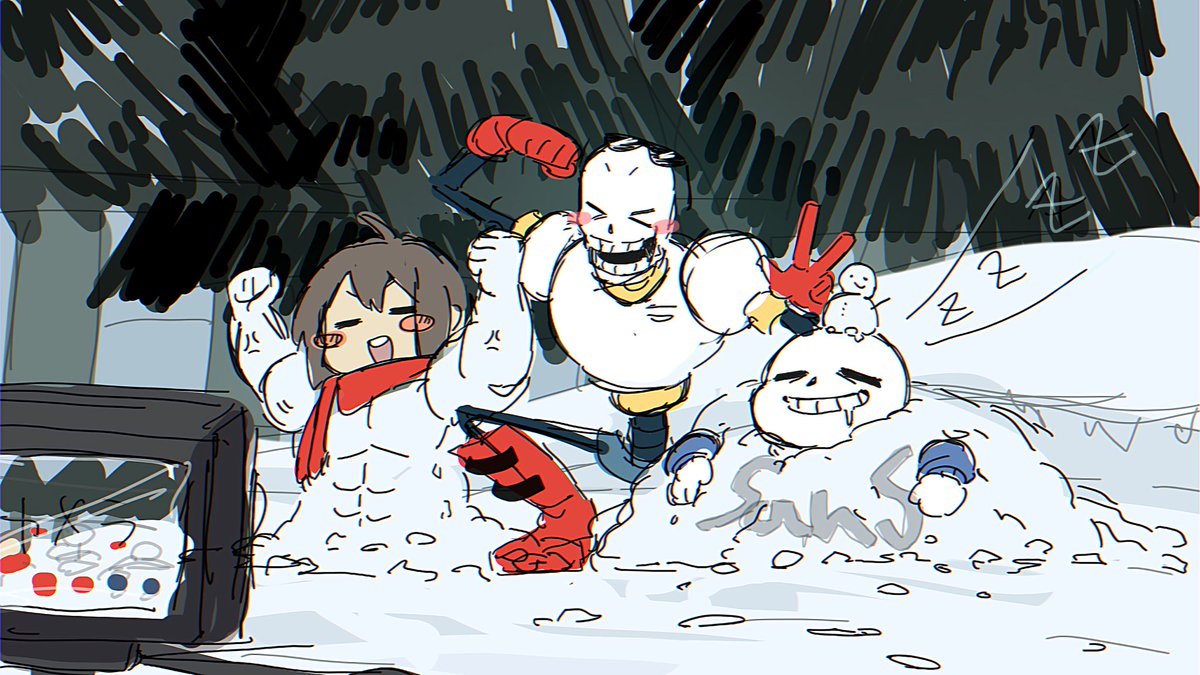 Denimasuuu's tweet photo. 下書きのスノーフル https://t.co/JPwpZsWbia