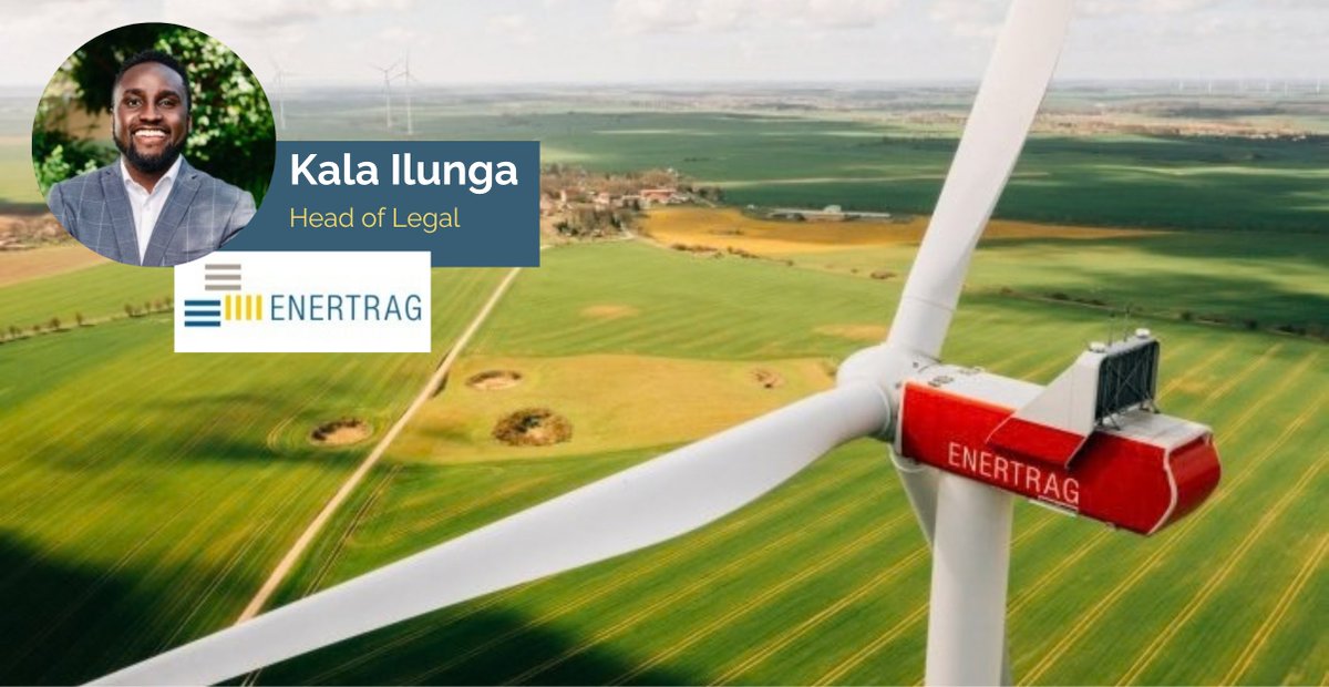 legalPSG's tweet photo. Powering the next chapter!

Congratulations to talented renewable energy lawyer Kala Ilunga, who has this month joined @ENERTRAG South Africa as its Head of Legal. Read more: https://t.co/swsKYTZ9xz

#LegalAppointments #InHouse #YourAfricaLegal #RenewableEnergy #Energy #SouthAfrica #Enertrag