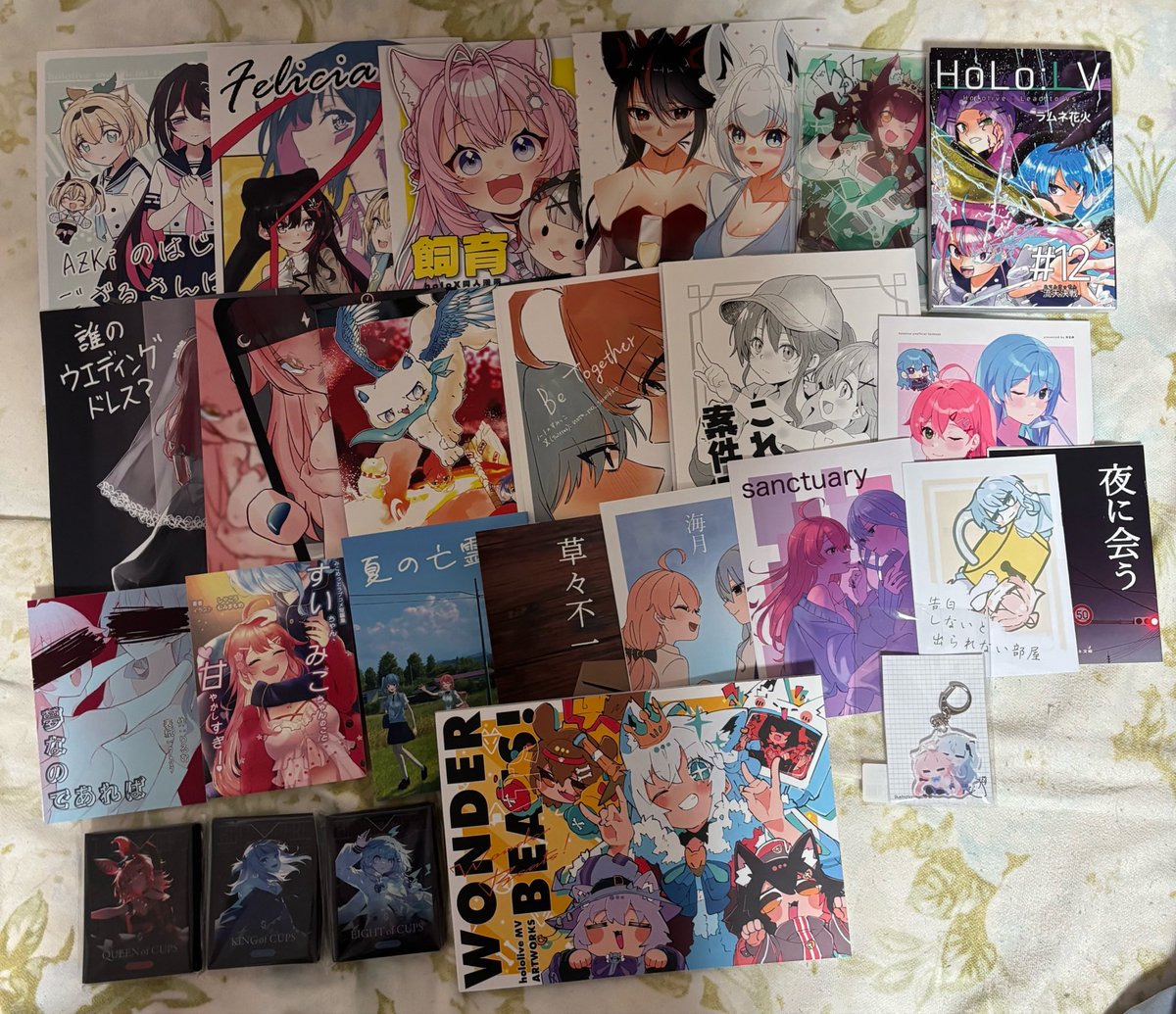 yano_satori's tweet photo. ホロクル戦利品
今回はだいぶ少なめだったので久々に晒しちゃお
毎度のことながら7,8割は🌸☄️ https://t.co/5ciFgMpmzQ