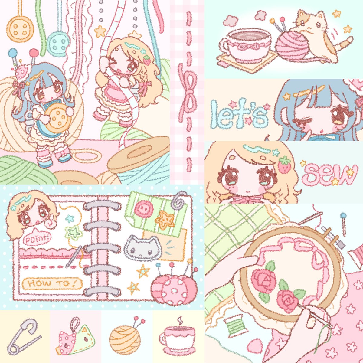 Nar0_0Mero_o's tweet photo. Quilt club ꜀(  ꜆-⩊-)꜆♡ https://t.co/j2sB1EPbed