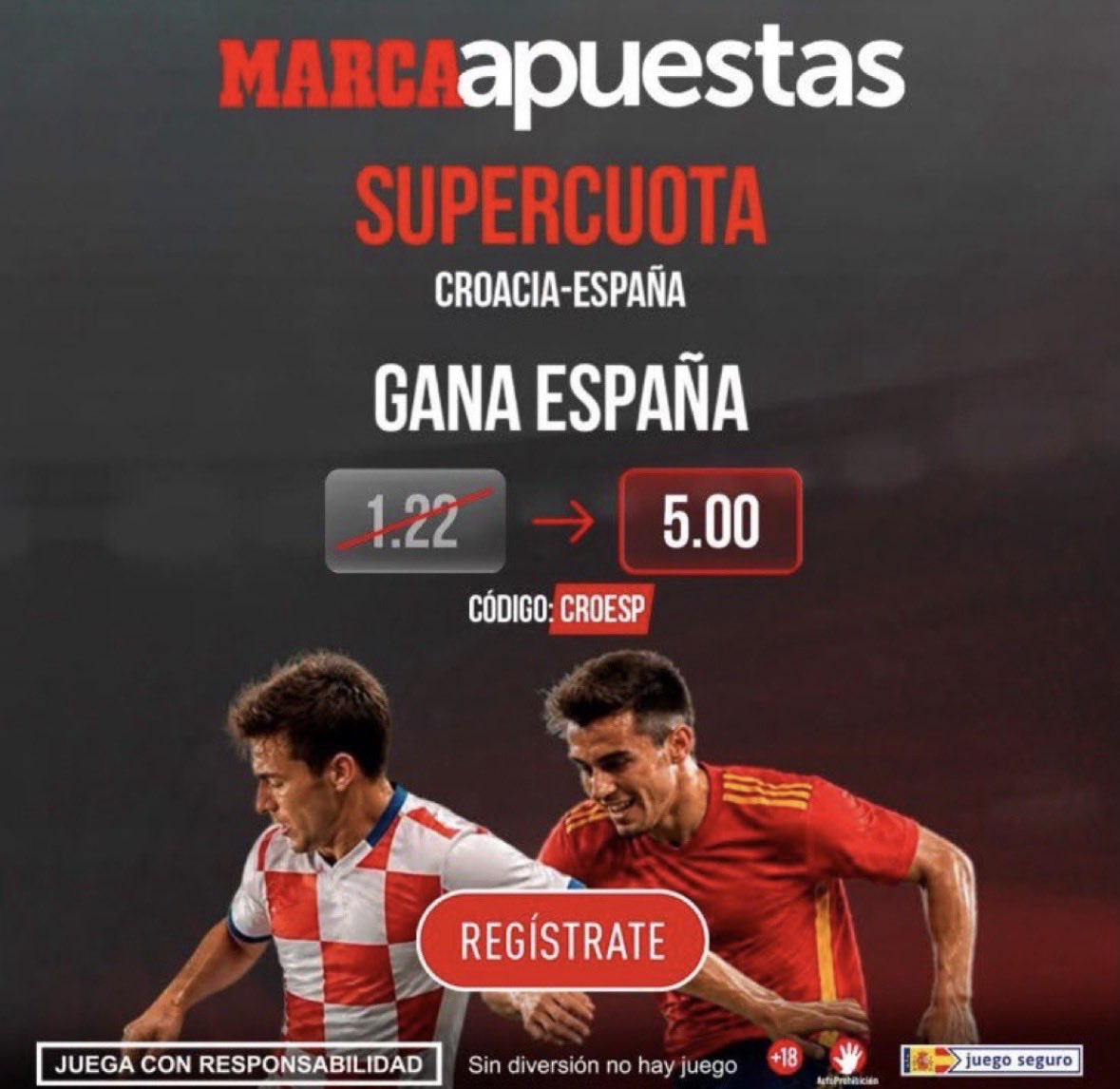 RJ_ANALYTICS's tweet photo. VICTORIA DE ESPAÑA A CUOTA 5
!!
REGÍSTRATE DESDE EN EL ENLACE con el código: CROESP, DEPOSITA 20€ Y DISFRUTA DE LA PROMOCIÓN DEL AÑO!!🎁

👉🏽 https://t.co/o7xCCPLZxS https://t.co/dEtGPeCKFi