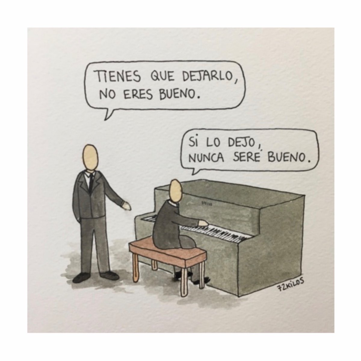 72kilos's tweet photo. Hace 3669 días publiqué la segunda viñeta de esta publicación.
Era septiembre de 2016 y yo seguí dibujando todos los días.
Fallé muy pocos días.
10 años después he querido acordarme de estos dos personajes.
Nos seguiremos viendo 10 años más. https://t.co/RuPCfJkppZ