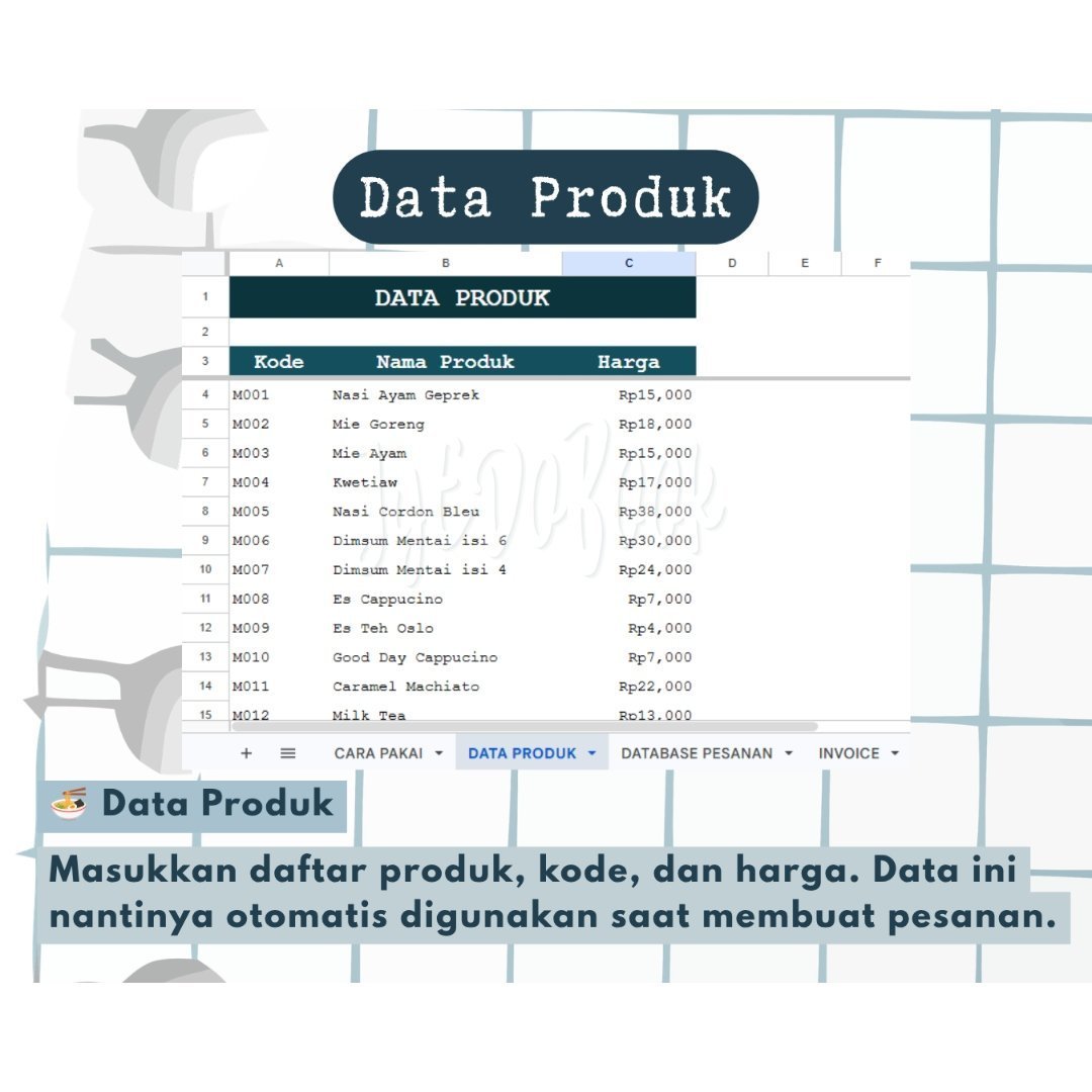 ajayyedobook's tweet photo. invoice otomatis, yg mau templatenya juga, wassaf yah😎🙌🏻
#zonauang #zonauangㅤ #bealanjaㅤ #jokiexcel #keuangan #jokitugas #jokiskripsi #googlesheet #jokitugaskuliah #jokitugasmurah #joki #jokikuliah #testimoni https://t.co/u6VsL6jhvL