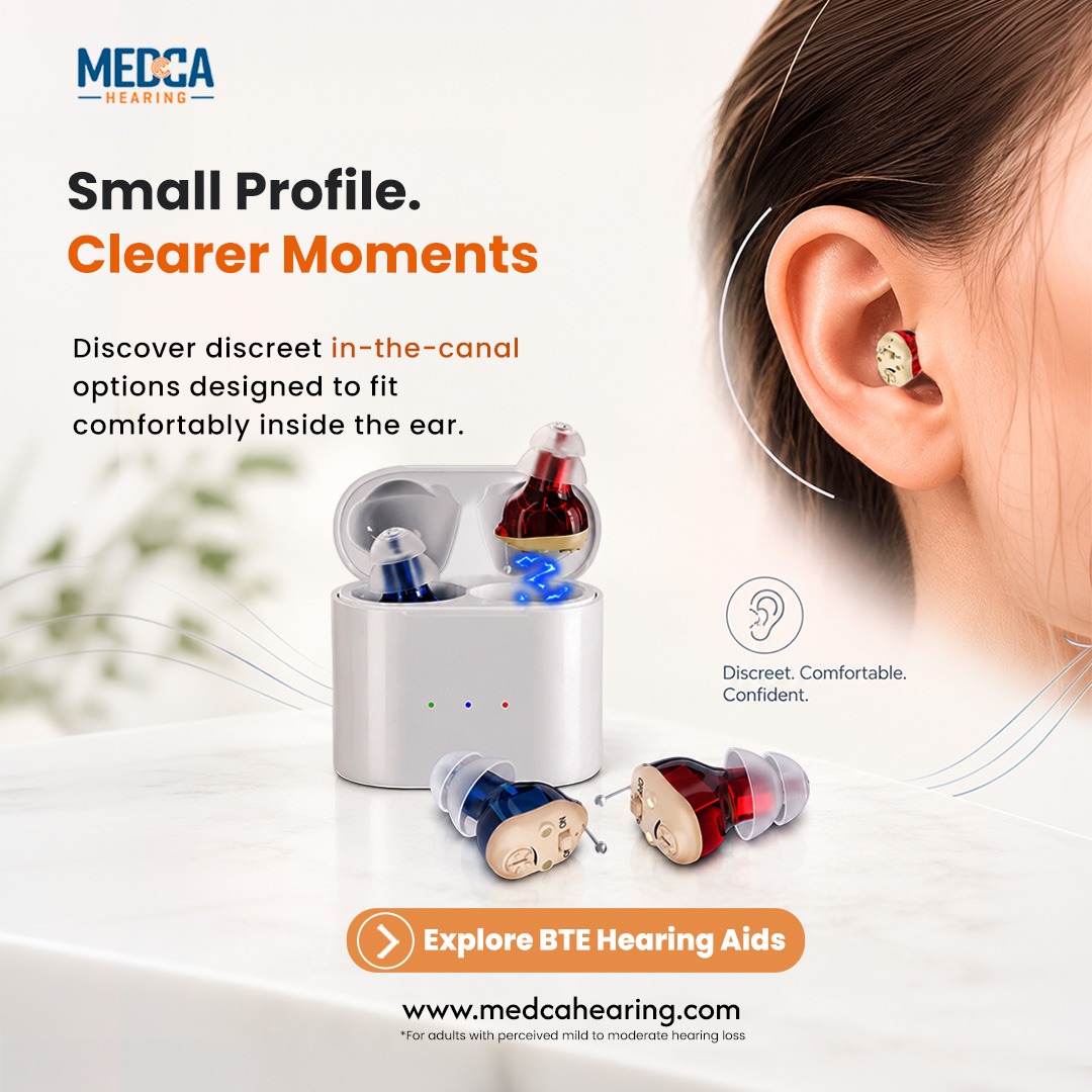 MedcaHearing's tweet photo. Compact, comfortable, and designed to fit naturally into your day. 

Stay connected to the conversations and moments that matter.

Shop now : https://t.co/oAwcayVbg5

#medcahearing #hearingaids #hearingcare #hearinghealth #hearingloss #betterhearing #hearingtechnology https://t.co/BUkM3r7i0h