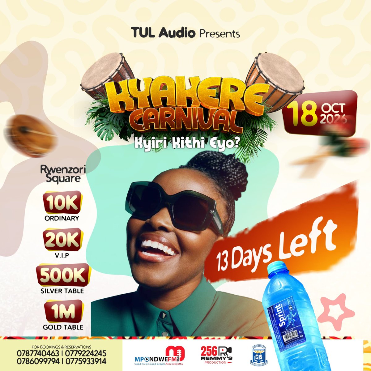 BoazKabasa's tweet photo. On the countdown just 13days to witness the tremendous performance from different Artists across Rwenzori region and beyond.
#18thOct2026
@KyakereCarnival https://t.co/vLCqlCrhVk