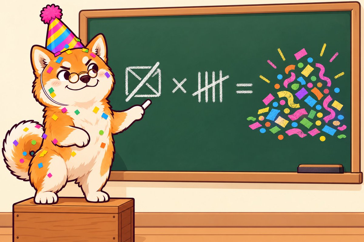 ConfettiInu's tweet photo. 0 memos read × 5 years = all the confetti.
#CONFETTI https://t.co/fqIFr7g71U