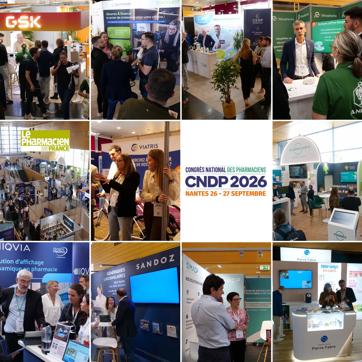 CNDPharmaciens's tweet photo. 🤝 Merci à tous les partenaires officiels du #CNDP2026 pour leur confiance, leur présence et leur engagement à Nantes !
📍 Rendez-vous à Lyon les 9 & 10 octobre 2027 !
#Astera #CERP #IQVIA #LePharmaciendeFrance #MADP #Resopharma #PhoenixOCP #Sandoz #Viatris #GSK #PierreFabre https://t.co/PFkFXIg6uj
