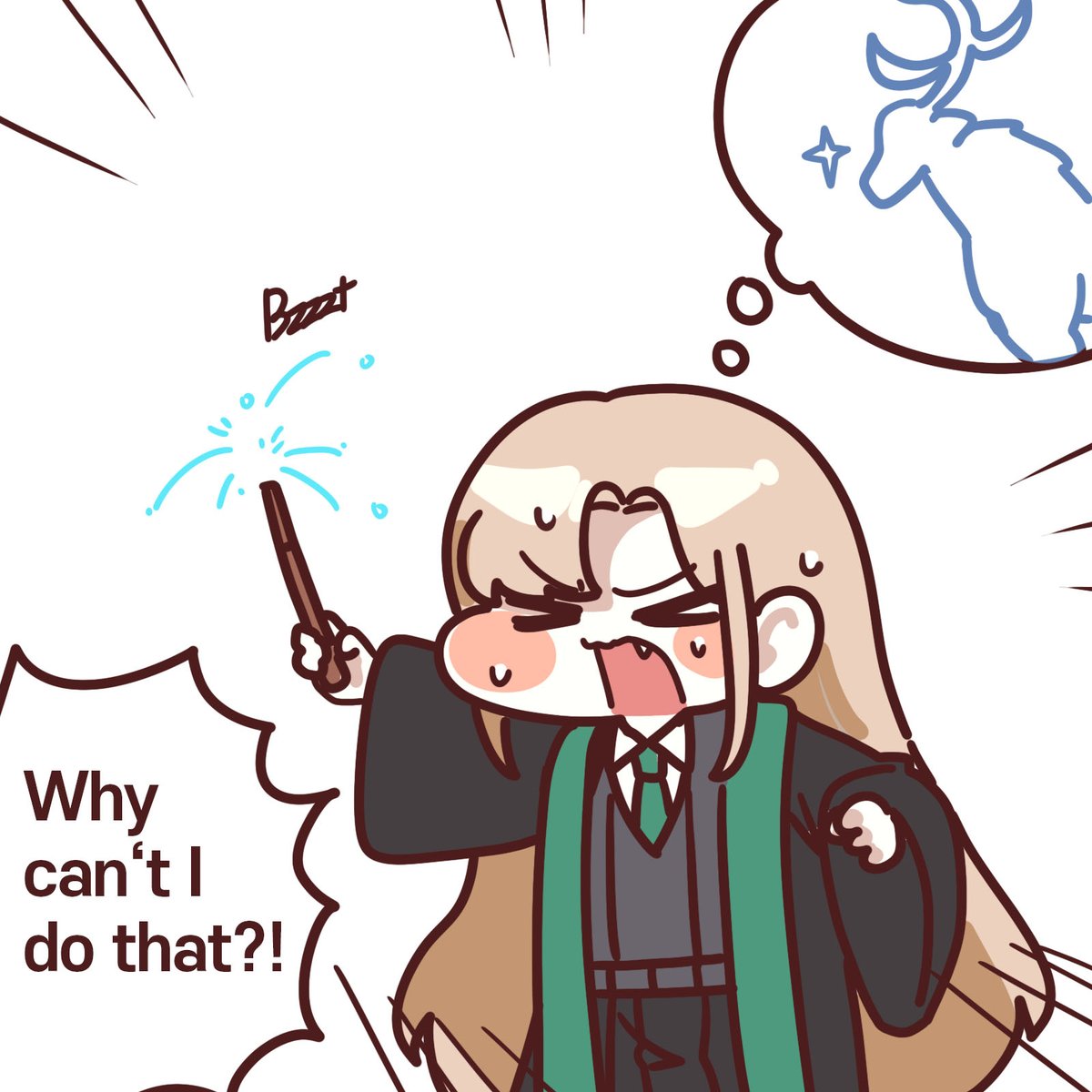 sigmman's tweet photo. Malfoy's Patronus https://t.co/MZTLEd3dR6