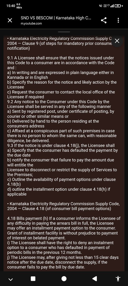 Citizen0Earth's tweet photo. @NammaBESCOM @BescomHelpline #SOS
Free Legal Aid appeal to #KarnatakaHighCourt Attorneys

Case: SND vs #BESCOM Writ Petition

Non-Notified Service Stoppage before bill due date &amp; non-payment
Service Violation under Central Electricity 56(1) &amp;
KERC Supply Code (9)(4.18)

Documentation
https://t.co/ngKRCFemwy https://t.co/C3ChW75mxw