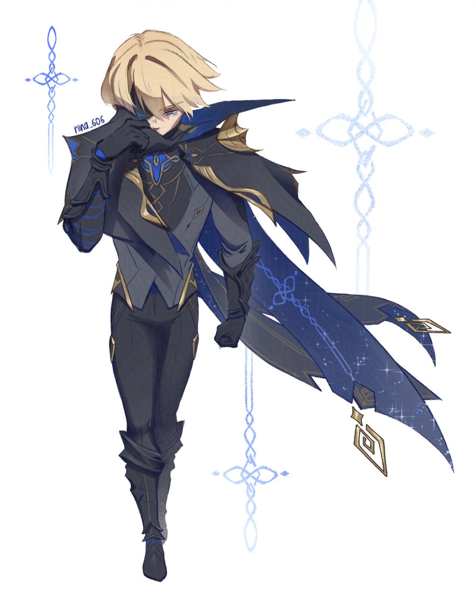 riina_606's tweet photo. A tribute to Dainsleif's design 
#GenshinImpact https://t.co/ZHE45GX7Ws