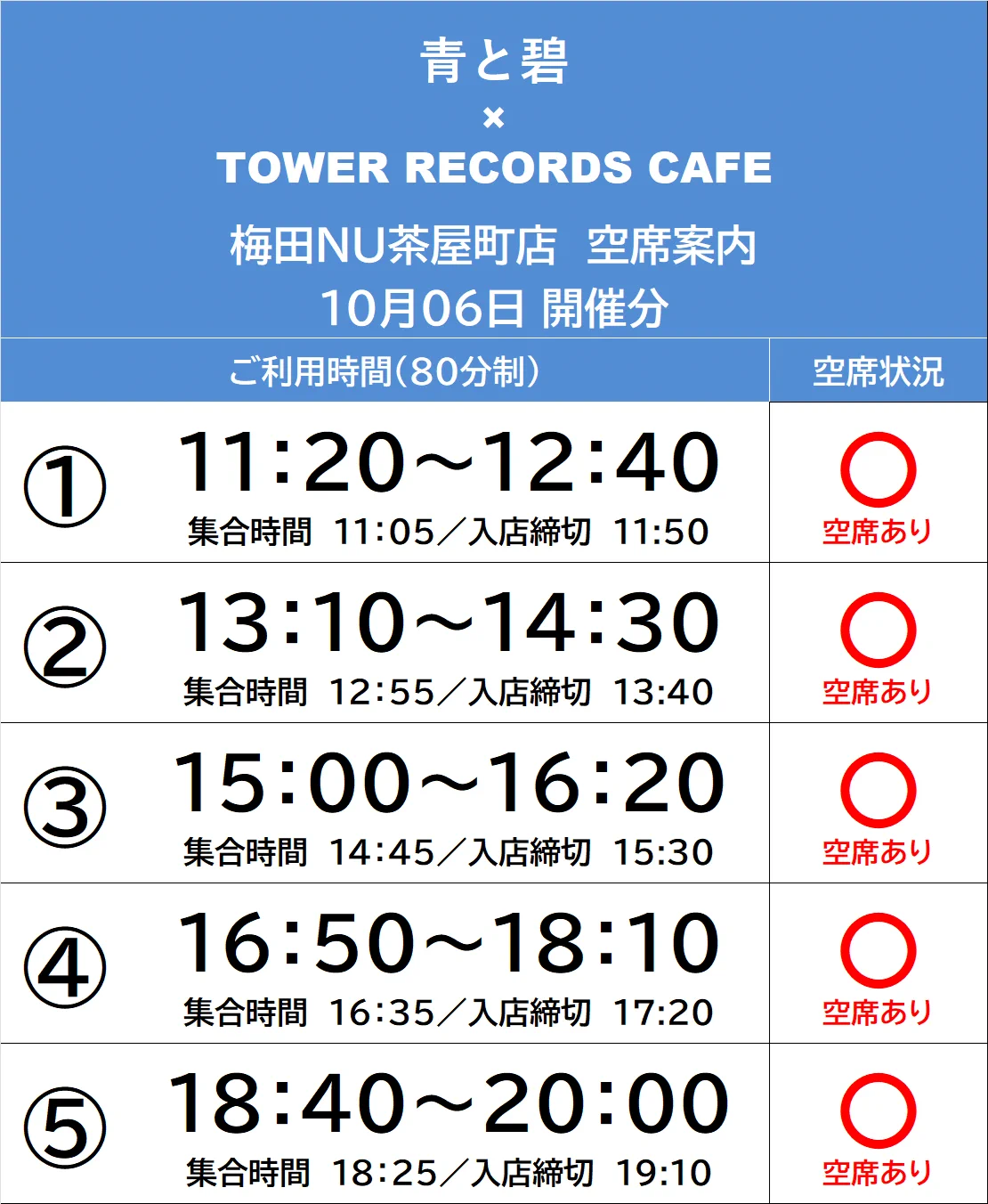 ﾀﾜｰﾚｺｰﾄﾞｶﾌｪ 梅田NU茶屋町店 on X: 