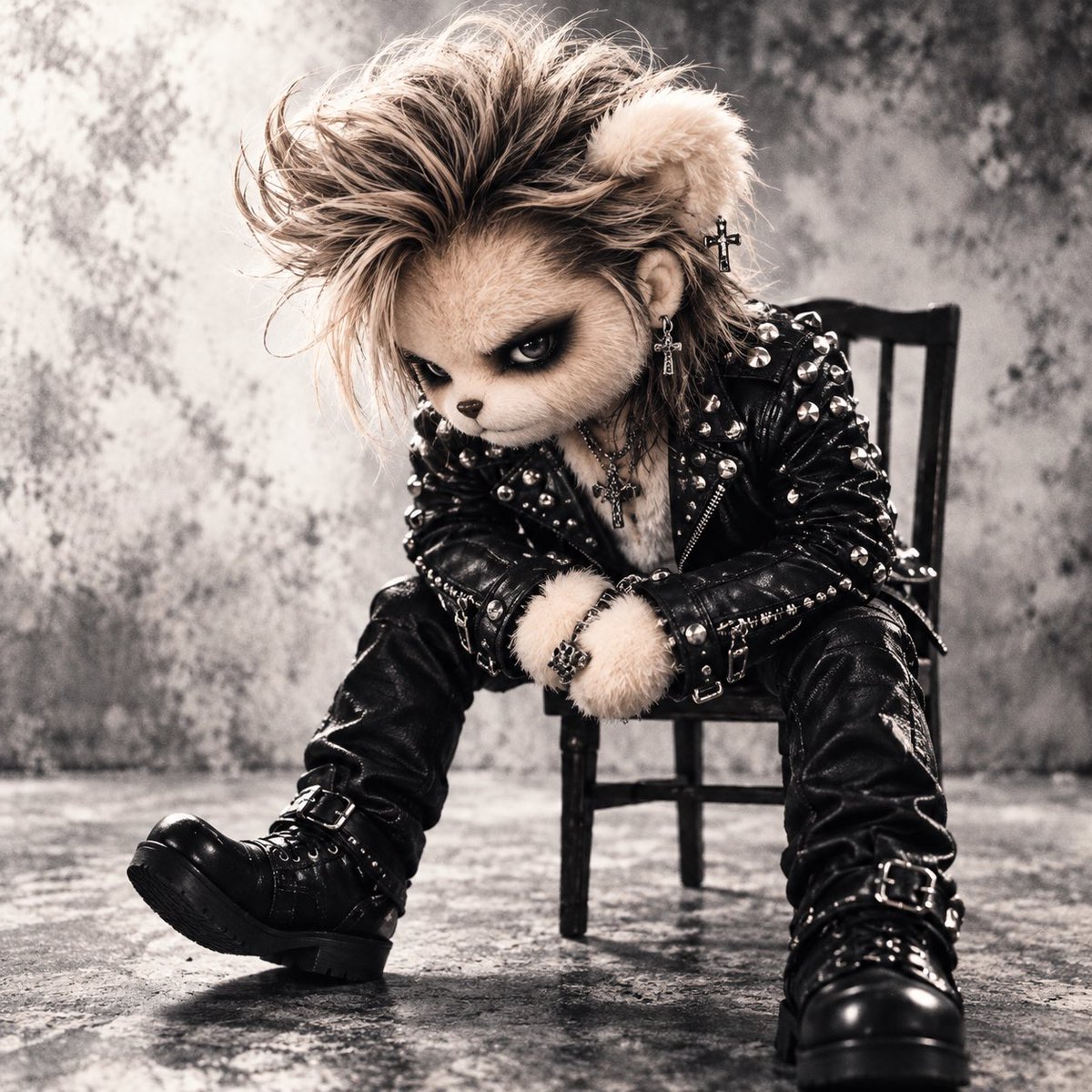 hide722yu's tweet photo. hideをイメージした、くま🧸ちゃん(*´罒`*)

 #hide
 #くま
 #画像どうぞ https://t.co/I46ejexE0i