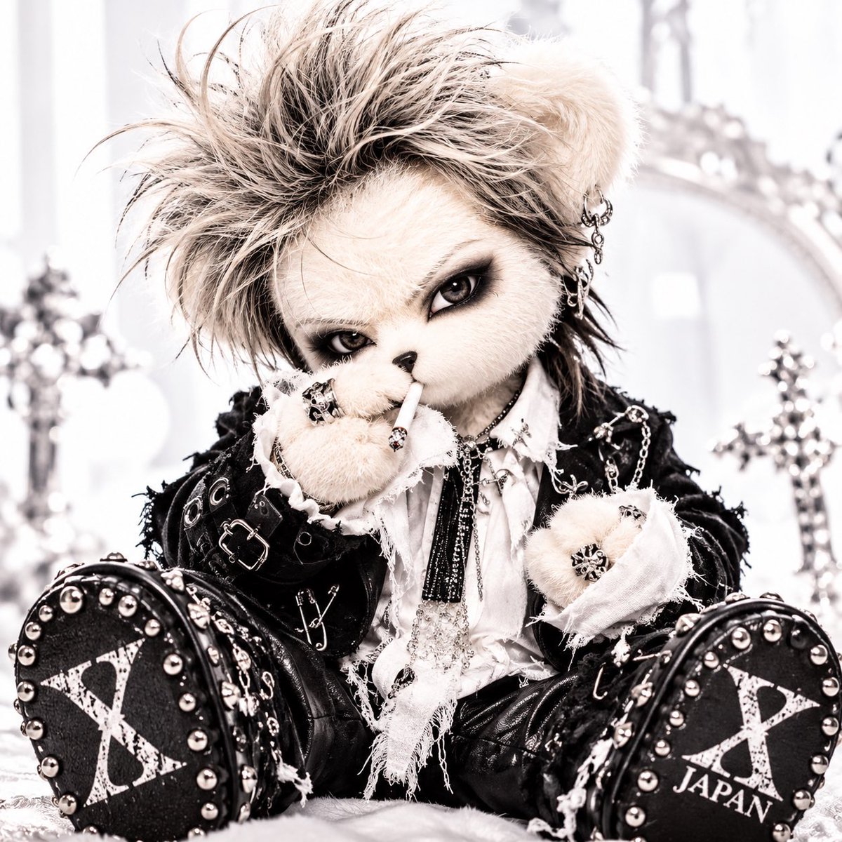 hide722yu's tweet photo. hideをイメージした、くま🧸ちゃん(*´罒`*)

 #hide
 #くま
 #画像どうぞ https://t.co/I46ejexE0i