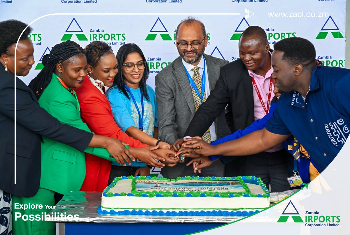 ZambiaAirports's tweet photo. Customer Service Week celebrations have officially kicked off! ๐ #TeamZACL is ready to welcome you and make this week a little extra special. #GatewayToPossibilities #KeepFlying #TheExtraMile https://t.co/8gVn9uZrLY