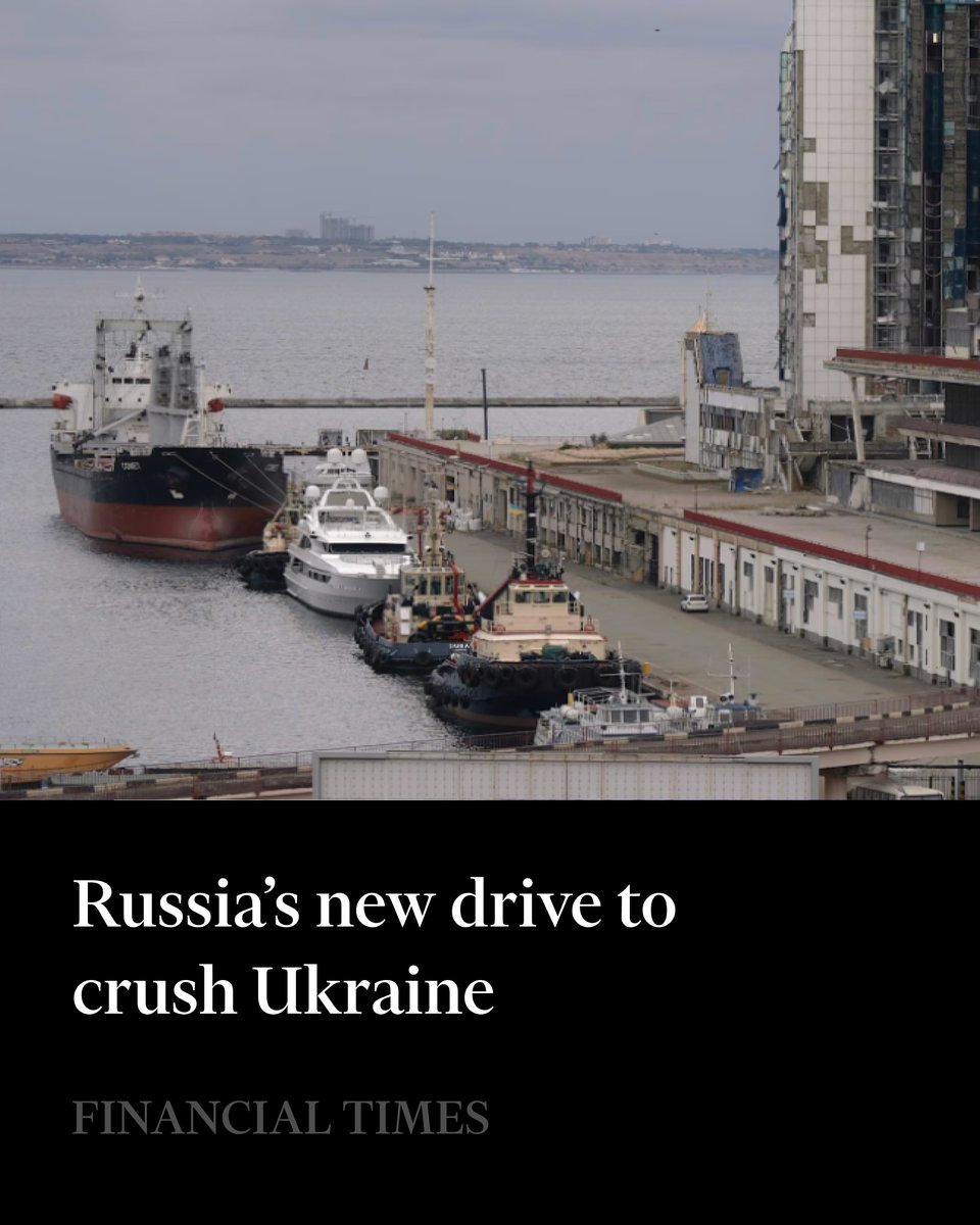 FT's tweet photo. Night after night, jet-powered drones and missiles are pulverising infrastructure in the Odesa region — and the capital Kyiv — targeting especially the electricity grid to bring the two cities to their knees. https://t.co/8h0AwtVuJk https://t.co/f1y08R9ANE