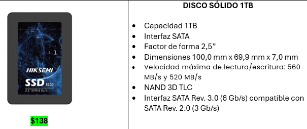 gpcompu's tweet photo. #Accesorios #Tecnología #Computadores #Gpcompu #ssd #discosolido #solidosata #sata #ssdsata #solido
Disco Sólido de 2,5" de 1TB
WhatsApp: 0999719180
Catálogo Digital: https://t.co/Sc8Sg7OhRE https://t.co/6gxuDZDadc