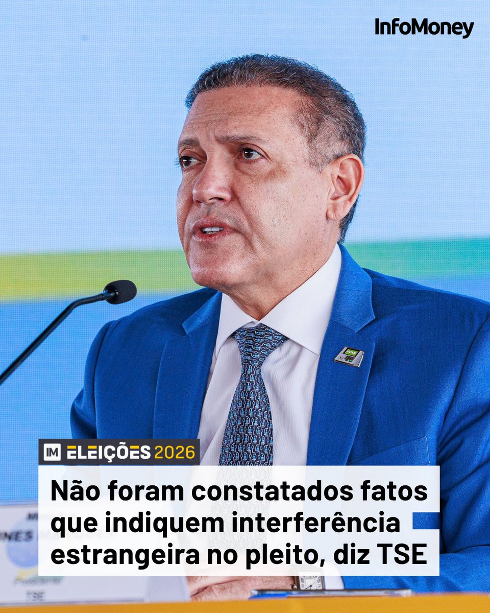 infomoney's tweet photo. PRESIDENTE DO TSE

O presidente do Tribunal Superior Eleitoral (TSE), o ministro Kassio Nunes Marques, afirmou neste domingo (4) que os relatórios de observadores internacionais apontaram transparência e normalidade no 1º turno das eleições, realizado neste domingo. Também destacou que, no período observado, não foram constatados fatos que indicassem interferência estrangeira no processo eleitoral brasileiro.

“Indicaram ainda que, ao longo da missão de observação, obtiveram acesso às informações necessárias e puderam conhecer o sistema eleitoral brasileiro, registrando que este sistema conta com a confiança de instituições da sociedade civil, órgãos governamentais e partidos políticos com os quais seus integrantes mantiveram reuniões”, afirmou o presidente do TSE.

Leia mais no site do InfoMoney.

Foto: Leobark Rodrigues/Secom/TSE

#Eleições2026 #TSE #Urna #Política