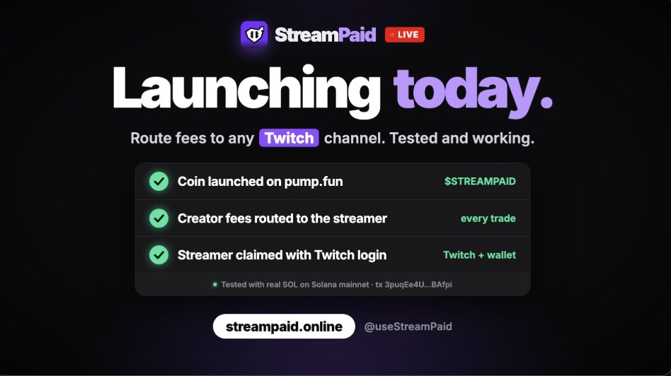 useStreamPaid's tweet photo. Solana is in for a huge upgrade today... https://t.co/4BhaFV5aEW