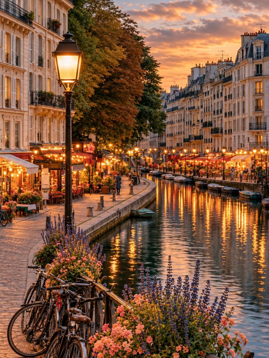 NatureRoot88's tweet photo. Sunset in Paris France 🇨🇵 https://t.co/Ix6d74jhWO