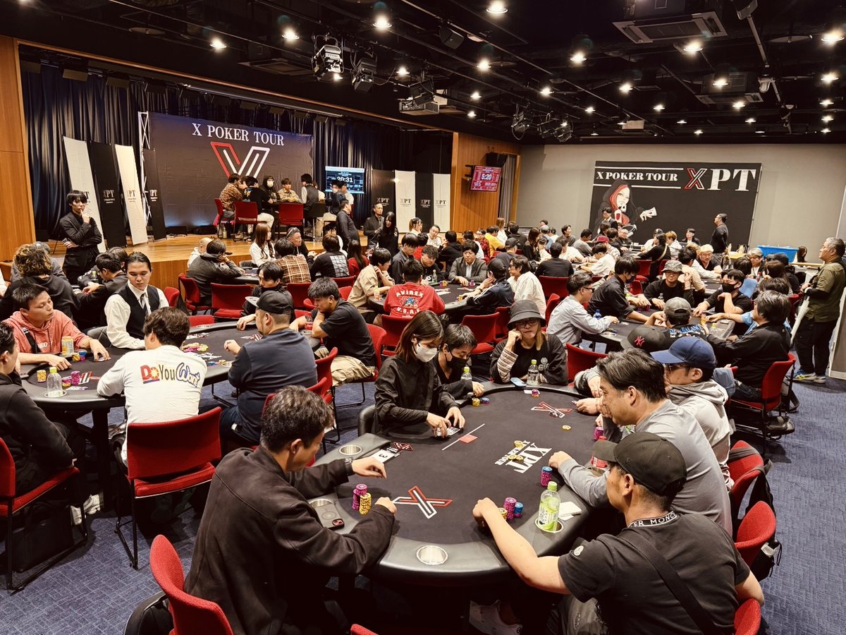 xpt_official's tweet photo. ♠XPT HIROSHIMA -4th-
MAIN EVENT地方DAY1🇯🇵
『 GO TO XPT 』
🗓2026.10.03-04
ご来場いただいた皆様、ありがとうございました!
MAIN EVENTでは異例の150E以上を記録し、30名以上の皆様がDAY2進出🎉
皆様の熱量のおかげで、活気に満ちたイベントとなりました!
そして来月はいよいよ本大会🔥
DAY2進出者の皆様も、これから挑戦する皆様も、
本大会の舞台でお会いできることを楽しみにしております!