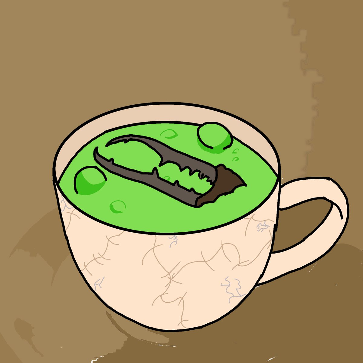 roxas_roulx's tweet photo. Day four of inktober, ok I'm posting this late butttt..

Mandable, so I made a beetle-juice, in a cup made of human skin https://t.co/EED7kDrKN8