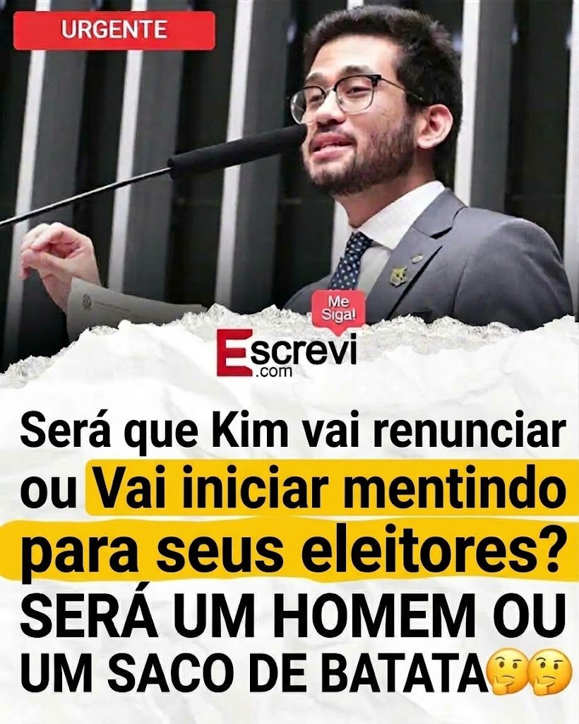 AndersonVandao's tweet photo. EITA KIM AGORA VOCÊ QUEM SERÁ EM TUDO ISSO....

VAI SER HOMEM OU VAI CORRER DAS RESPONSABILIDADES... SUAS PALAVRAS VALE ALGUMA COISA EM?? @KimKataguiri @pablomarcal @MBLivre https://t.co/jkNR3hwP1j