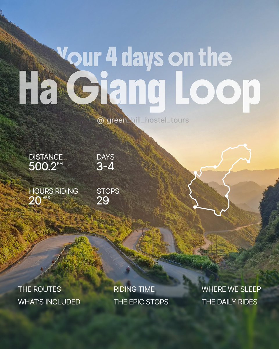 Brisa_Janine's tweet photo. 4 days on the Ha Giang Loop: epic routes, daily rides, wild landscapes, iconic stops, places to sleep, and everything included. Just bring yourself. https://t.co/nO9xOJFhj7