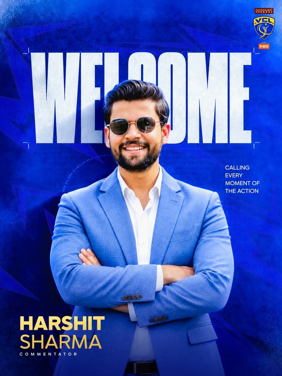 VolleyballLeag's tweet photo. Every point deserves the right call. 
Welcoming Harshit Sharma to the Volleyball Championship League commentary team — ready to capture every rally, every reaction and every big moment from the court.
#VolleyballChampionshipLeague #VCL2026 #HarshitSharma #VolleyballKaMahakumbh https://t.co/QVDe3r0XsR