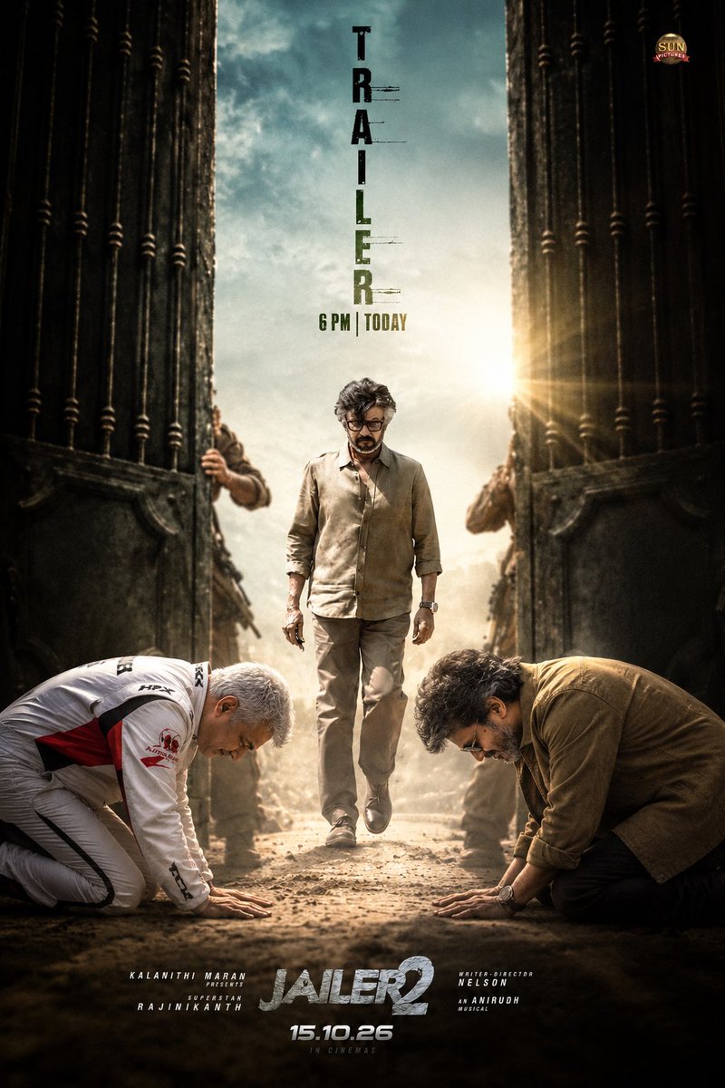 Kaalakabali_ON's tweet photo. Today 6pm Saravedi #Jailer2 🔥 https://t.co/NgrR5fl4NO