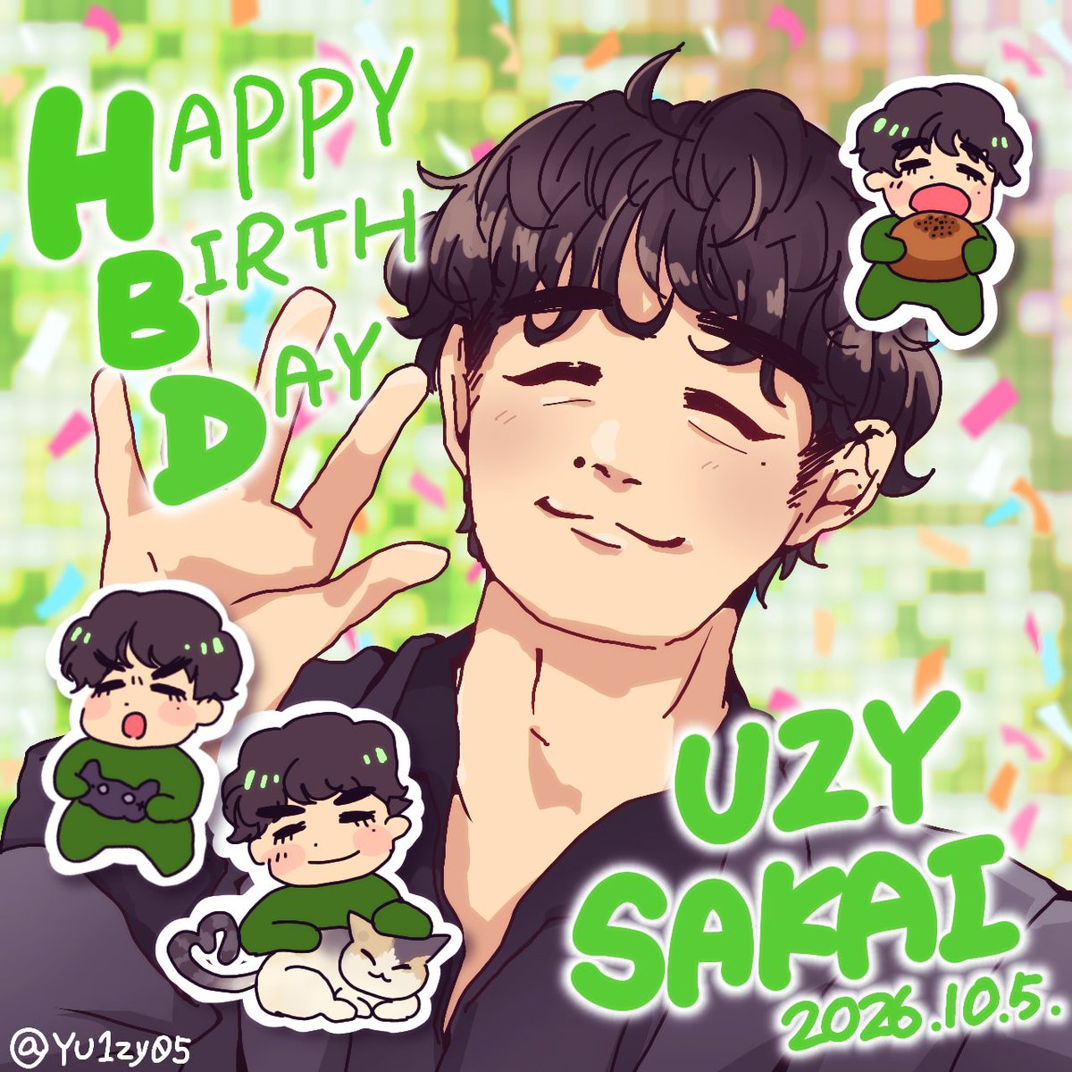 YU1zy05's tweet photo. ✨️🍞Happy Birthday　酒井さん💚✨️

優しい歌声とかっこよすぎるパフォーマンスのギャップにいつもやられています。
酒井さんの作る音楽や発信されている素敵なあれこれをこれからも楽しみにしています！ずっとだいすきです！☺️

#酒井雄二誕生祭
#ゴスペラーズ https://t.co/o9aZ6e7oDU