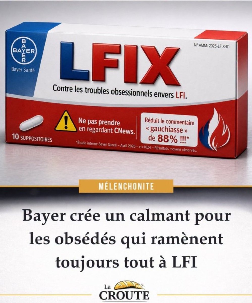 DanieleObono's tweet photo. C'est l'heure de prendre votre médicament, madame la Gudarde. https://t.co/7apVq8zJmi