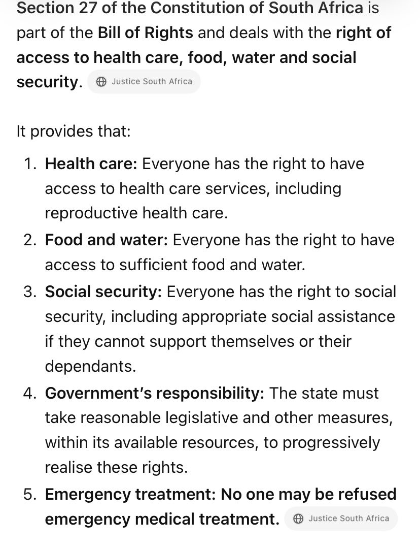 Nkosi_Chaos's tweet photo. @topgooner75 @jessicdutchess_ Since you know what you talking about please show me where it says Refugees and illegal foreigners must leech of us and use and abuse our health care system. https://t.co/isvP7XaLUe