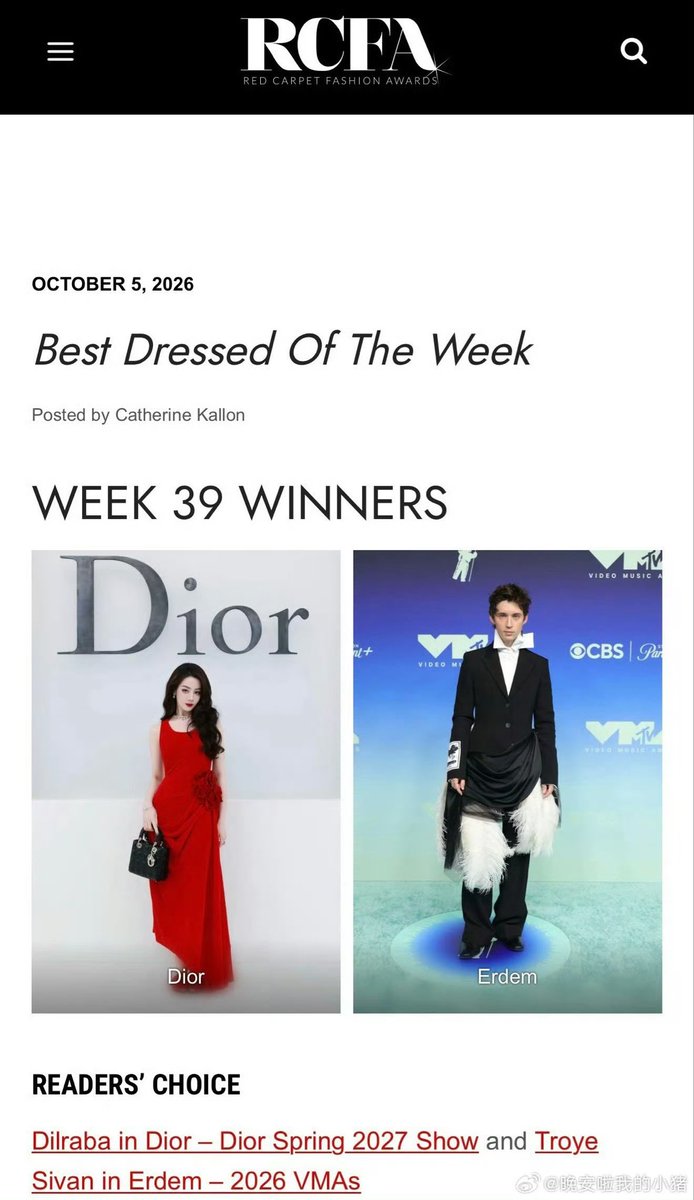 jinnwc's tweet photo. ลุคของเร่อปาในงาน Dior Fashion Week ได้รับเลือกให้เป็น “Best Dressed” จาก RCFA ❤️ มาแล้วค่ะแดงไหน แดงดารา แดงเร่อปาที่ทำสโซเชียลแตกข้ามคืน 💅🏻 https://t.co/QQX7XyEoUW