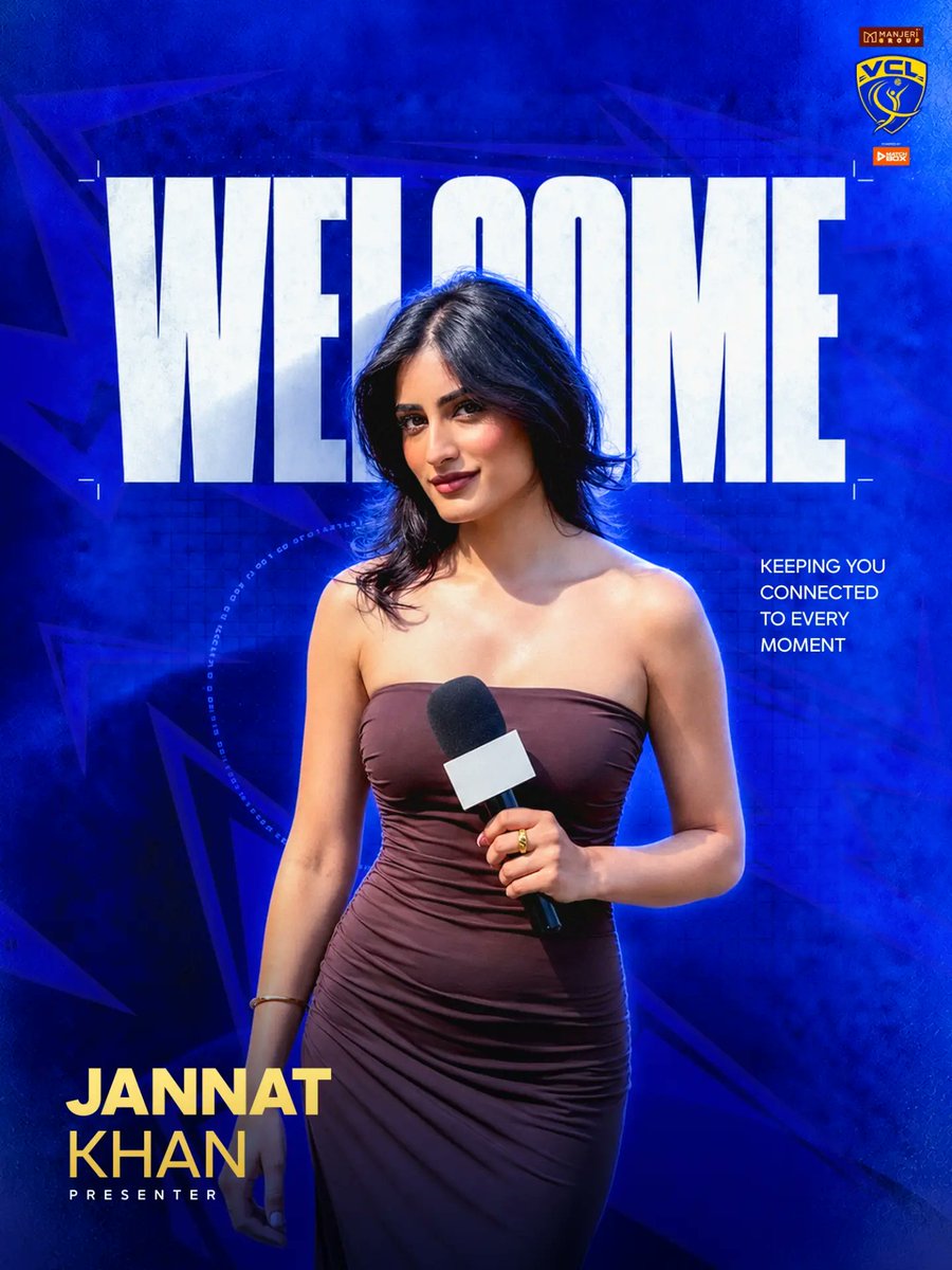VolleyballLeag's tweet photo. From courtside energy to every big moment — Jannat Khan is here to keep you connected to the action. 🎤🏐
Welcoming her as a Presenter for the Volleyball Championship League.

#VolleyballChampionshipLeague #VCL2026 #JannatKhan #VolleyballKaMahakumbh #IndianVolleyball https://t.co/xbYxFTalEx