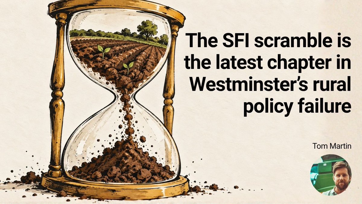 scribehound's tweet photo. 🚜 Six hours. £233m. Gone.

Tom Martin looks at the latest SFI scramble and asks what it says about farming policy, rural communities and the need for a rural reset. 

👉 Read more on https://t.co/0TyykCZTcC

#Scribehound #Farming #SFI https://t.co/HFAqnbmR6O