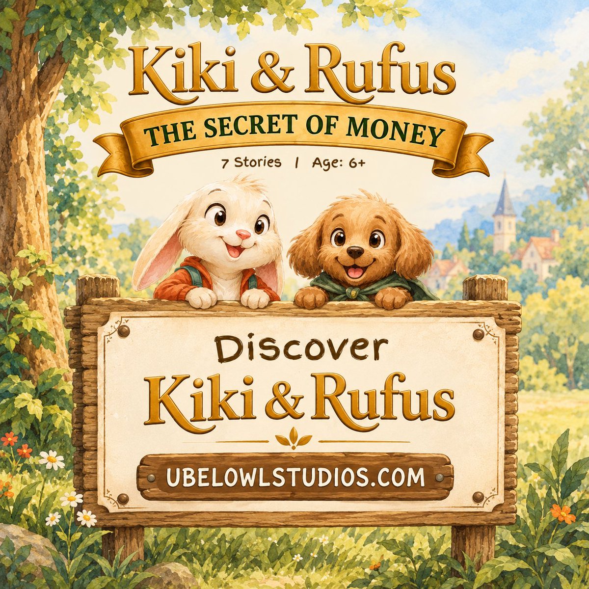 Ubelowl's tweet photo. What if kids understood money before they ever had to worry about it? 

Get the first Kiki &amp; Rufus story, What is Money?, free as an e-book.  
Ages 6+ • English, Dutch or Spanish  

Enter your email and we’ll send it straight to your inbox.  
Get the free e-book ↓
