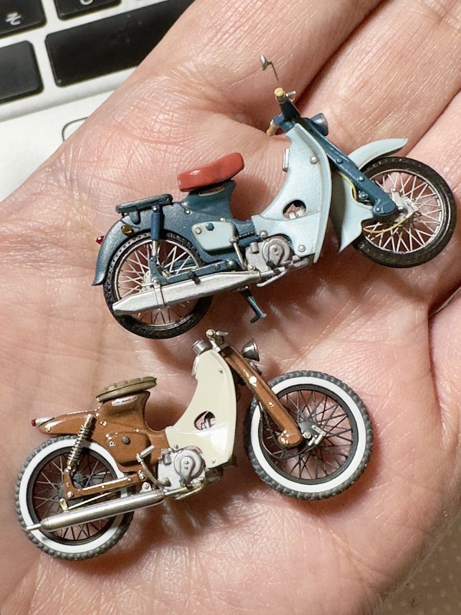 Star_k32075459's tweet photo. #プラモの拡大画像を上げよう
1/35のバイク。ディテール追加したり、、フレームから造り直したり、、のカスタム❤️‍🔥 https://t.co/reiENXLYwO