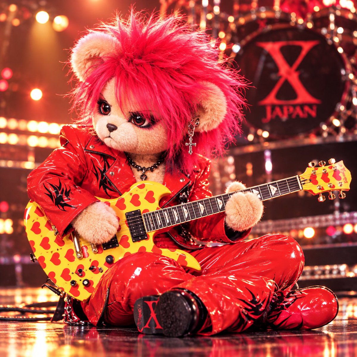 hide722yu's tweet photo. hideをイメージした、くま🧸ちゃん(*´罒`*)

 #hide
 #くま
 #画像どうぞ https://t.co/uQrATfG2vh