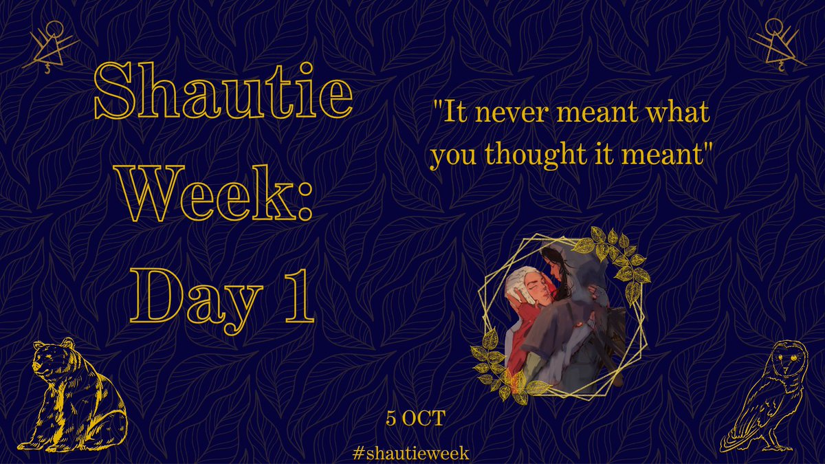 AsulPride's tweet photo. Today is officially the start of #shautieweek !! Here's the prompt of the day and a warning that I will be posting some fanart later 😁 https://t.co/my4ajYKjKq