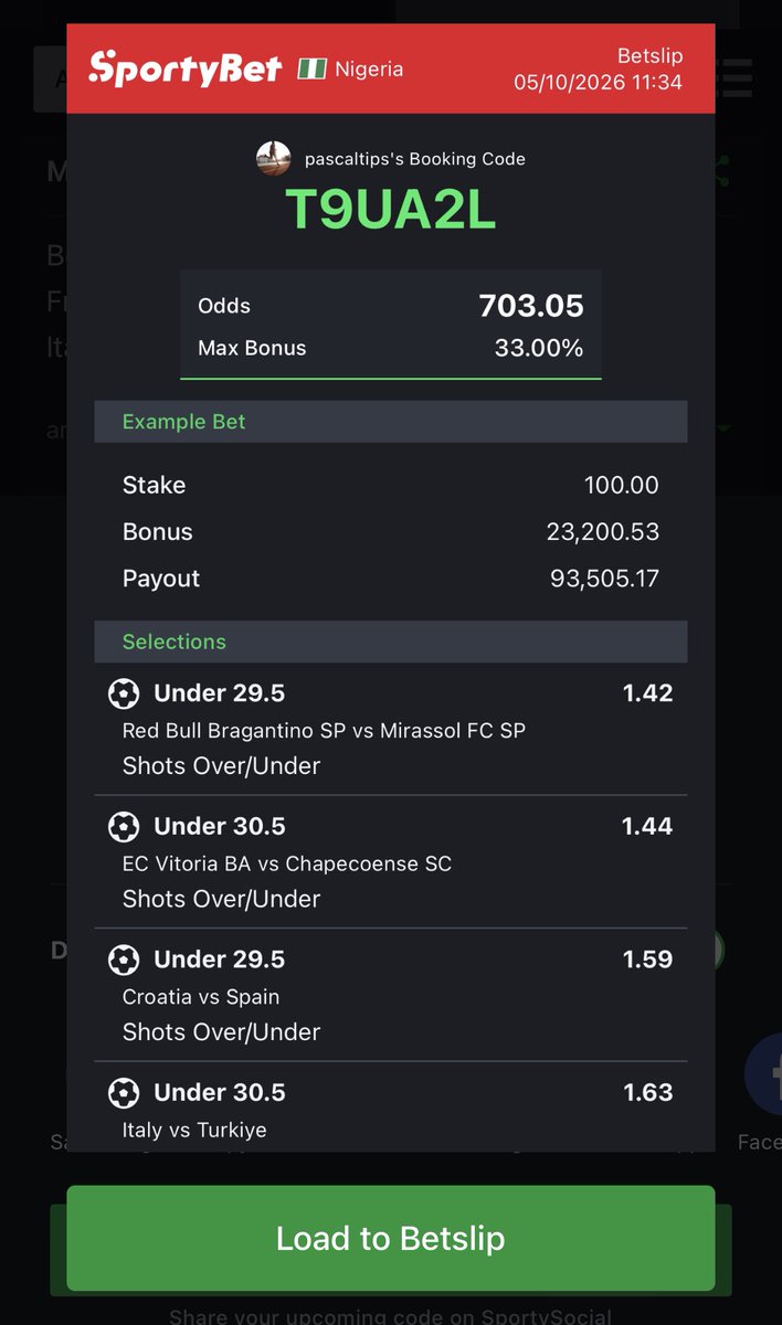 Itzpascal8's tweet photo. INVEST ON IT…!⚽️⚽️🔥🔥
YOU CAN FLEX IF POSSIBLE 💹
STAKE RESPONSIBLY🔞
REPOST, LIKE &amp; REPOST📌 https://t.co/E4XfEmjxKk