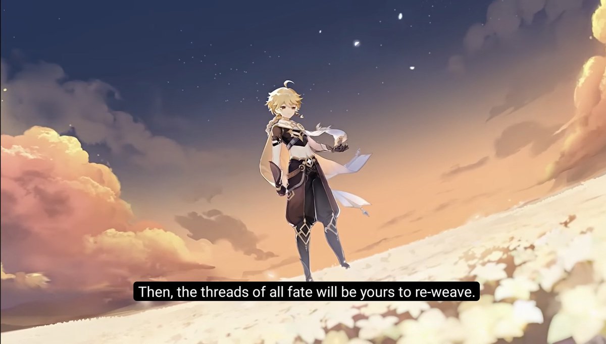 Windeliaa_'s tweet photo. If the theory that Venti is the sentient form of a Thread of Fate turns out to be true, can you imagine how PEAK this moment would be for Traveler x Venti shippers?? https://t.co/X7XF9VWB5p