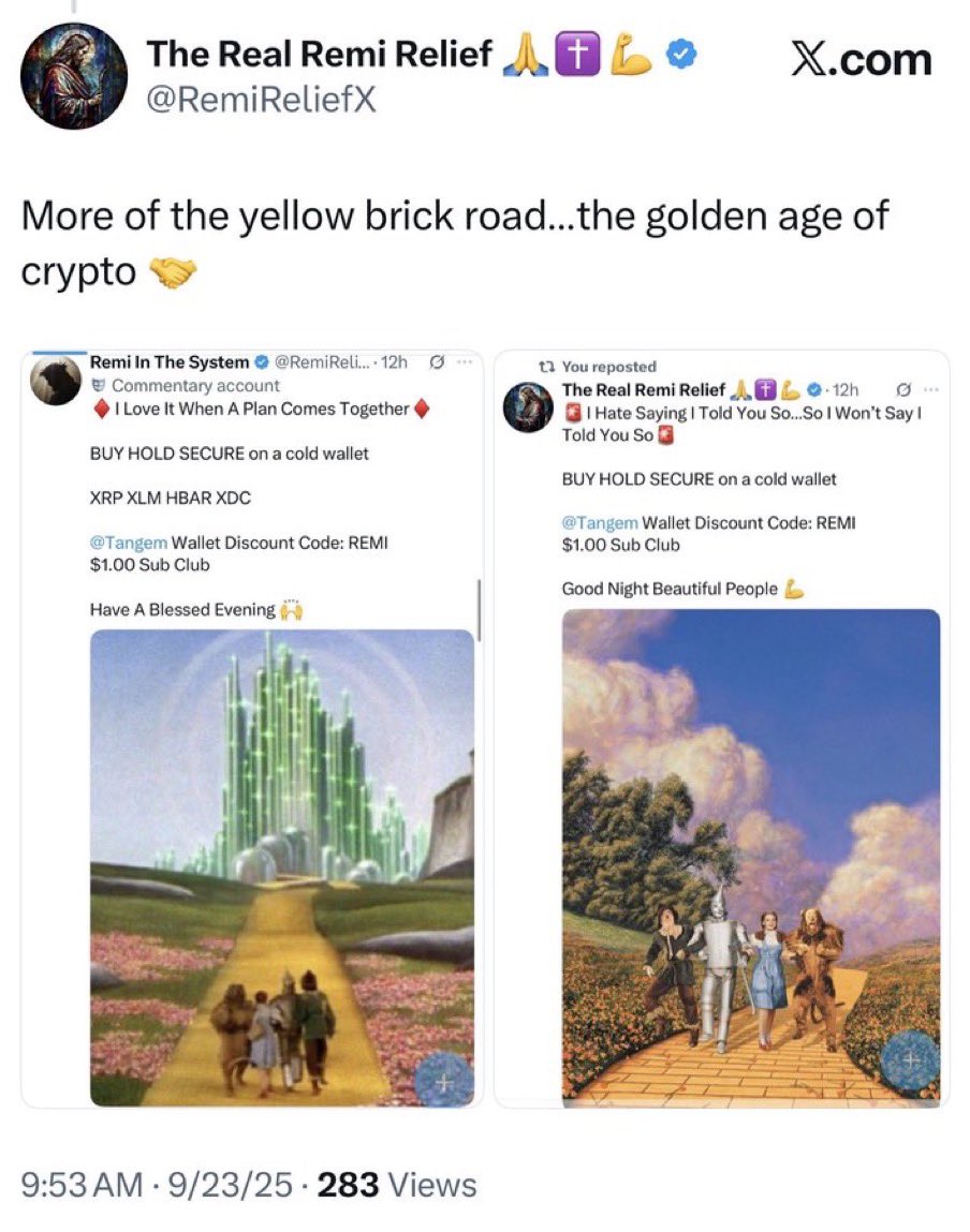 RemReIiefX's tweet photo. 🚨Always In Advance…Years &amp; Months🚨

…it’s finally happening. I posted the Wizard of Oz back in early 2025 and once again in late 2025 as a heads up. https://t.co/PkJfEzKAIZ