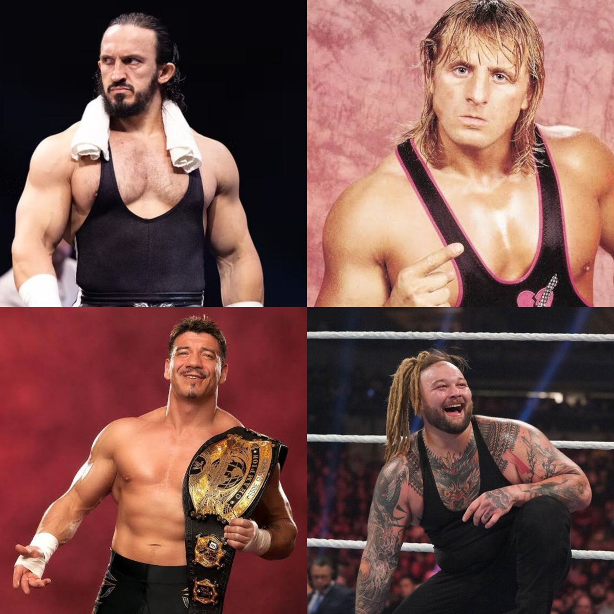 iboboprince336's tweet photo. Who left the biggest hole in wrestling? 💔

• PAC
• Owen Hart
• Eddie Guerrero
• Bray Wyatt

Be honest, this one is tough https://t.co/PG5OjA0rDY