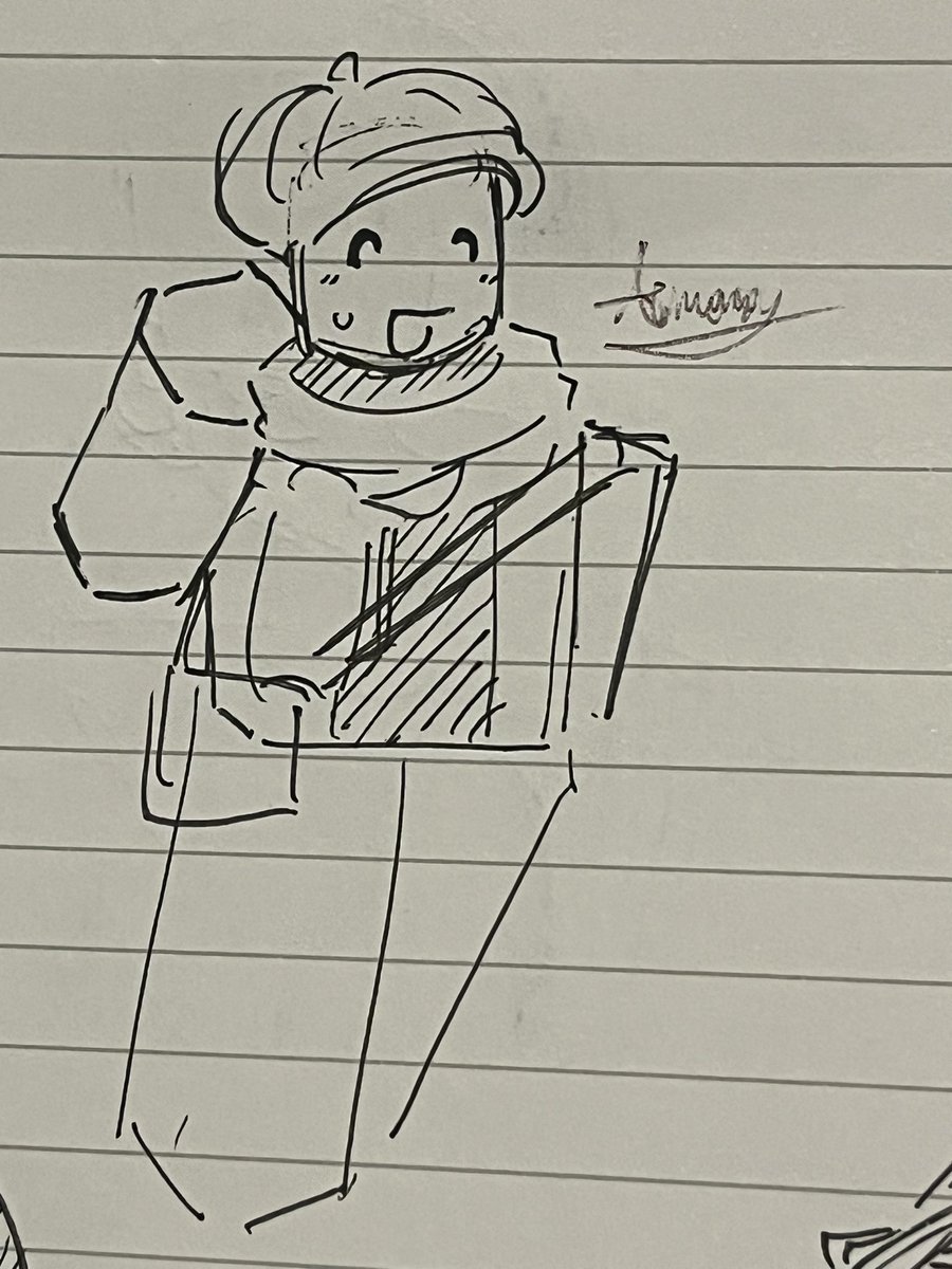 Isolated_ions's tweet photo. Stupid doodles of uhhh uhmmm uhhh 🤔 mostly Postman and one singular Sean
#anostalgichangoutgame #anhg #seildirectory #postman https://t.co/0MiUngustG