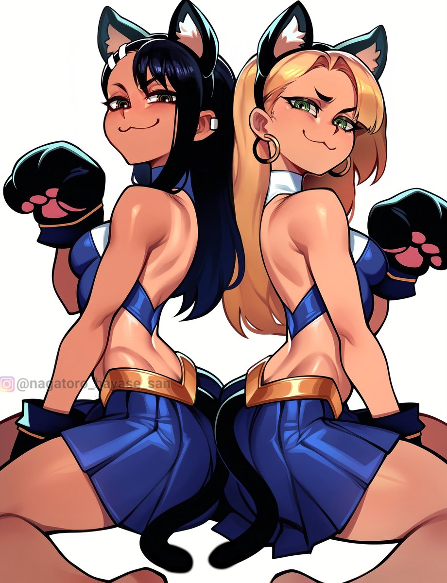 HayasesNagatoro's tweet photo. what if they BOTH wear Nekotoro outfit? lowkey suits both of them perfectly ngl🐱 https://t.co/pT5It66X1m