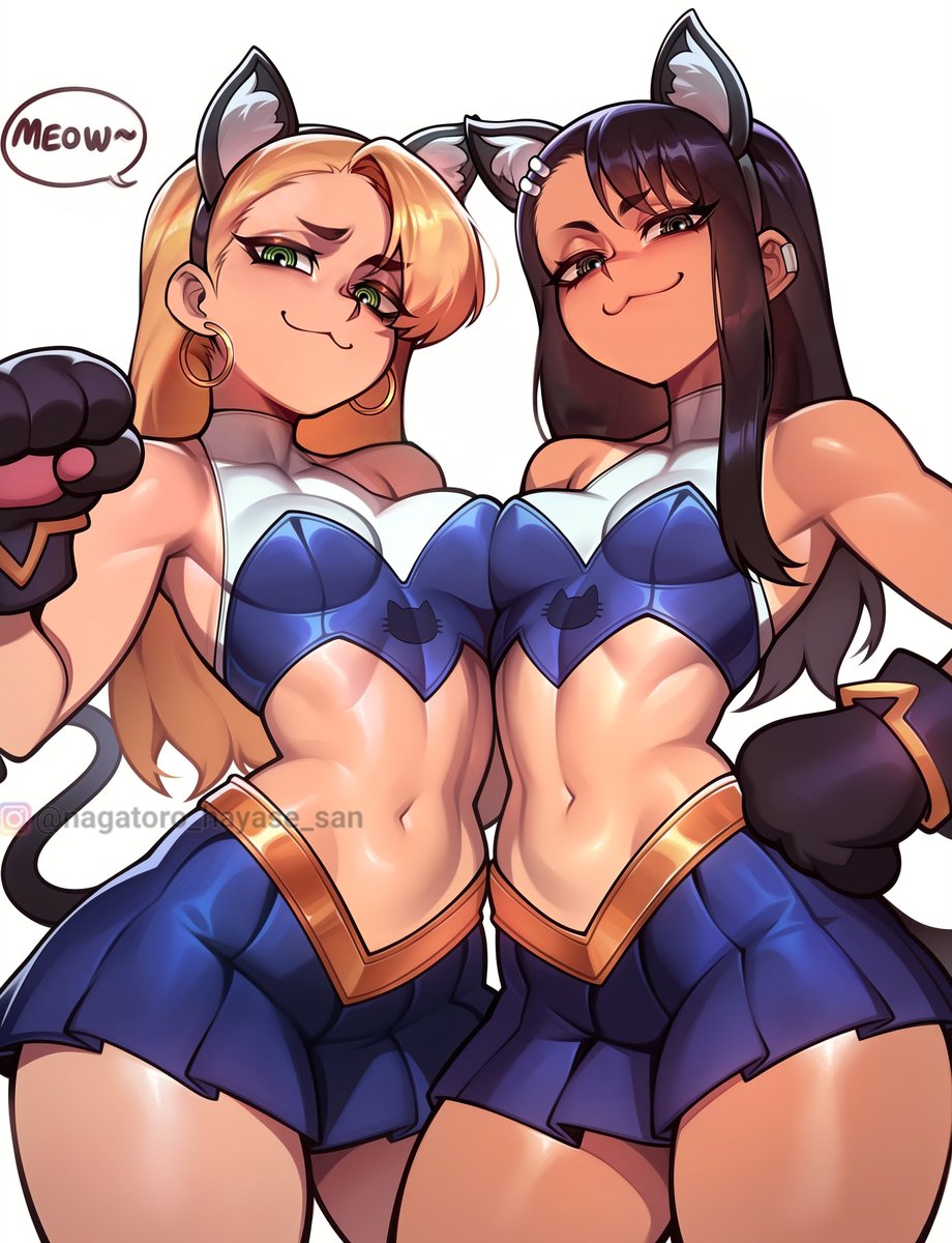 HayasesNagatoro's tweet photo. what if they BOTH wear Nekotoro outfit? lowkey suits both of them perfectly ngl🐱 https://t.co/pT5It66X1m