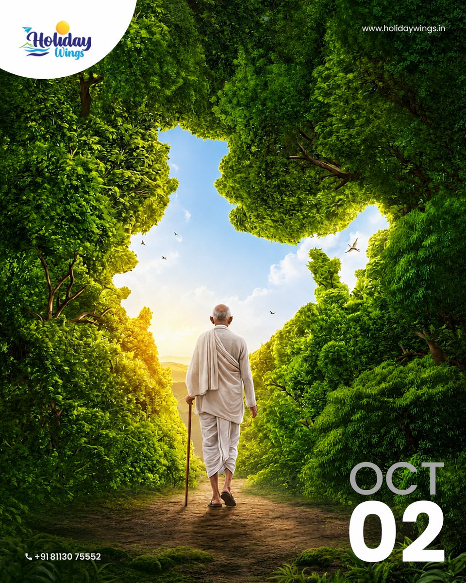 Giirbiiz's tweet photo. Honouring Mahatma Gandhi’s legacy of truth, peace and non-violence. This Gandhi Jayanti, let’s carry these values forward in our everyday lives. https://t.co/uCllxJSRR5