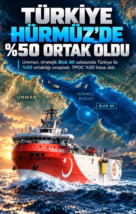 Die4Fenerbahce's tweet photo. Umman Sultanı Heysem bin Tarık tarafından Eylül 2026’da yay��mlanan 77/2026 sayılı Kraliyet Kararnamesi ile Blok 80 imtiyaz alanına ilişkin Türkiye-Umman ortaklığı resmen onaylanarak yürürlüğe girdi.
TPOC, Umman’ın stratejik Blok 80 sahasında %50 hisse aldı https://t.co/EC9Okw6kqz